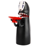 HULIANFU Spirited Away Kaonashi No-face Piggy Bank Toy Automatic Eaten Coin Bank Miyazaki Hayao Chihiro Figure Saving Money Box Kids Gift
