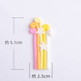 HULIANFU Soft Clay Number Balloon Cake Birthday Topper 1st Birthday Party Decorations Kids Baby Shower Girl  Happy Birthday Cake Topper