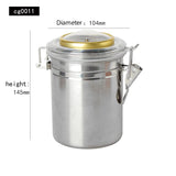 HULIANFU MUXIANG Tobacco Humidor Humidifier Cigar Humidor Jar Tobacco Pipes Smoking Accessories Humidor Box Travel Stainless Steel Gift
