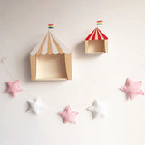 HULIANFU Nordic Style Stars Garland Children  Room Wall Decorations Nursery Star String Kids Room Tent Decor DIY Photography Props