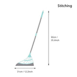 HULIANFU Magic Broom Rubber Hand Push Sweeper Floor Wiper Squeegee for Floor Cleaning Floor Squeegee Sweeping Brush Pet Hair Broom
