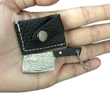 HULIANFU Mini Fold Knife Keychain Stainless Steel Portable Household Fruit Knife Tools Camping Hiking Outdoor Knife Key Pendant