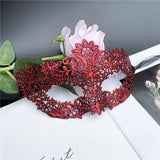 HULIANFU Lace Mask Female Half Face Black Eye Mask White Halloween Mask Party Masquerade Child Mask