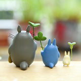 HULIANFU Resin Hayao Miyazaki Totoro Model Figurines Fairy Flower Pot Ornament Miniatures Moss Gnome Decoration Crafts Gifts Home