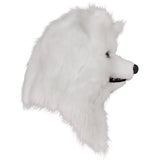 HULIANFU Movable Mouth Fox Head Mask Animal Panda Tiger Husky Orangutan Artificial Fur for Halloween Costumes Party