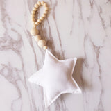 HULIANFU Nordic Kids Room Love Moon Star Shaped Cotton Hanging Decoration Scandinavian Kids Baby Bedroom Room Interior Decor Supplies
