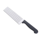 HULIANFU Stainless Steel Potato Chip Slicer Dough Vegetable Fruit Crinkle Wavy Slicer Knife Potato Cutter Chopper French Fry Maker Tools