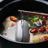 HULIANFU Stainless Steel Cooking Spices Infuser Fine Mesh Loose Tea Herbal Strainer Filter with Extended Chain Kitchen Seasoning Balls