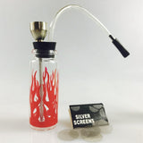 HULIANFU SWSMOK Glass Popular Bottle Water Pipe Portable Mini Hookah Shisha Tobacco Smoking Pipes For Metal Tube Filter