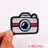 HULIANFU Mushroom Applique Embroidered Patches On Kids Clothes DIY Iron On Patches Cartoon Patches For Clothing Stickers Animal Badges