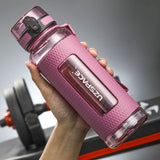 HULIANFU UZSPACE Sports Water Bottles Gym Leak-proof Drop-proof Portable Shaker Outdoor Travel Kettle Plastic Drink Water Bottle BPA Free