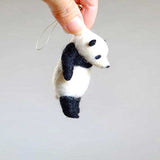 HULIANFU Non-finished  Pick Up Lovely Akita Dog Cat Panda Raccoon Rabbit Animal Wool Needle Felting Package material DIY Felted Kits