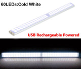 HULIANFU LED Motion Sensor Closet Light 6 10 24 40 60 LEDs Under Cabinet Light Magnetic Night Lamp For Kitchen Stairs Wardrobe Cupboard
