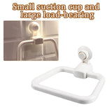 HULIANFU Reusable Vacuum Strong Suction Cup Towel Bars Ring Kitchen Punch Free Towel Hook Storage Shelf Bathroom Towel Holder Sticker