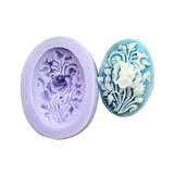 HULIANFU New Rosettes Soap Silicone Mold Cake Decoration Chocolate Baking Mold Tool Romantic Aromatherapy Soap SQ0063