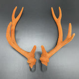 HULIANFU 2023 Christmas Simulation Antlers Headwear Brown Deer Horns Hair Band Headband Goth Halloween Cosplay Accessories Headdress