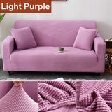HULIANFU Thick Elastic Sofa Cover Slipcover for Living Room Stretch Polar Fleece Armchair Cover 1/2/3/4 Seater L Shape Corner Sofa Covers