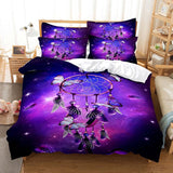 HULIANFU Purple Bedding Set Linens Duvet Cover Bed Quilt Pillow Case 3D Comforter Lavender Butterfly Double Full King Queen Twin Single