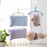 HULIANFU Pillow Drying Net Bag Polyester Fine Mesh Outdoor Windproof Sun Protection Underwear Plush Toy Hanger Storage Holder Drying Rack