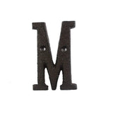HULIANFU Metal Letters Numbers Cast Iron Decoration House Sign Doorplate DIY Cafe Wall CLH@8