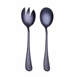 HULIANFU Spklifey Gold Salad Spoon Fork 2PCS Salad Spoon Stainless Steel Cutlery Set Serving Spoon Set Colorful Unique Spoons