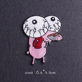 HULIANFU Van Gogh Patch Iron On Patches For Clothing Thermoadhesive Patches On Clothes Japan Anime/Fusible Patch Embroidery Sticker Badge