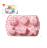 HULIANFU Silicone Molds for Soap Handmade Soap Mould Diy Round Cute Animal Fish Shape Making Soaps Candle Chocolate