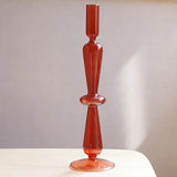 HULIANFU Nordic Glass candle holders romantic Dinner home decoration candlestick for birthday wending candle holder wax portavelas decor