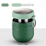 HULIANFU Portable Breakfast Cup With Lid and Spoon Multifunction Oatmeal Cup Cereal Nut Yogurt Mug Snack Cups Small lunch box soup bowl