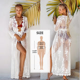 White Crochet Bikini Cover Up with Fringe Trim Women Sexy Hollow Tunic Beach Dress Summer Bathing Suit Beachwear