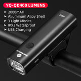 HULIANFU ROCKBROS 1000LM Bike Light Front Lamp USB Rechargeable LED 4800mAh Bicycle Light Waterproof Headlight Bike Accessories