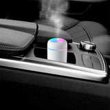 HULIANFU Portable USB Humidifier 300ml Ultrasonic Dazzle Cup Aroma Diffuser Cool Mist Maker Air Humidifier Purifier with Romantic Light