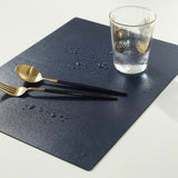 HULIANFU Rectangular Table Mat PU Leather Placemat  Waterproof Greaseproof  Pad Kitchen for Dining Anti-Scalding Insulation