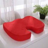 HULIANFU Orthopedic Booster Seat Cushion Memory Foam Chair Massage Pad Office Back-rest Pad Driver Pilot Headrest