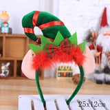 HULIANFU 2023 Christmas Headband Santa Tree Elk Antlers Hair Accessories for Girls Headwear Reindeer Ornaments Elk Ears Christmas Decorations