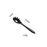 HULIANFU Silicone Pasta Noodle Spoon Pasta Scoop Colander Noodle Spaghetti Ladle Slot Spoon Heat-Resistant Tableware Kitchen Gadget
