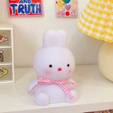 HULIANFU W&amp;G Kawaii Night Light Cartoon Creative Night Light Unplugged Bunny Decoration Bedroom Bedside Lamp Desk Lamp Home Decoration