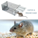 HULIANFU Reusable Mouse Trap Cage Metal Mice Rodent Rats Catcher Pest Control Products Garden Outdoor Household Gadgets