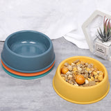 HULIANFU Pet Single Bowl PP Frosted Footprint Puppy Drinker Feeder Cat&amp;Dog Food Bowls Lightweight Non-slip Feeding Dish Pets Accessories