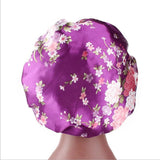 HULIANFU Women Night Sleep Hat Adjust Satin Bonnet Hair Styling Cap Long Hair Care 29 Styles Silk Head Wrap Shower Cap Hair Styling Tools