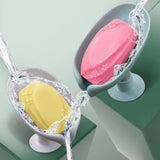 HULIANFU Leaf Shape Soap Holder Bathroom Shower Storage Box Punch-Free Dish Plate Tray Bathroom Soap Holder Case Supplies Gadgets