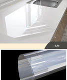 HULIANFU 2023 Kitchen Oil-proof Transparent Film Thick Self Adhesive Waterproof Countertop Furniture Marble Wallpaper Bathroom Decor Stickers