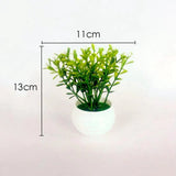 HULIANFU Mini Artificial Aloe Plants Bonsai Small Simulated Tree Pot Plants Fake Flowers Office Table Potted Ornaments Home Garden Decor