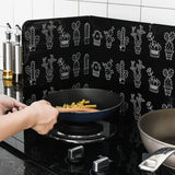 HULIANFU New 1pc Home Stove Foil Plate Screens Prevent Oil Splash Cooking Hot Baffle Kitchen Tool Dividers