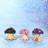 HULIANFU Miniature Landscape Fairy Garden Miniature Resin Jewelry Decoration Crafts Simulation Tree House Creative Home Decoration