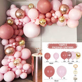 HULIANFU Macaron Pink Balloon Garland Arch Kit Wedding Birthday Party Decoration Kids Globos Gold Confetti Latex Ballon Baby Shower Girl