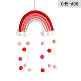 HULIANFU Nordic Cloud Rainbow Raindrop Wall Hangings Decoration For Kid Girls Bedroom Hanging Pendant Baby Bed Tent Hanging Toy Pendant