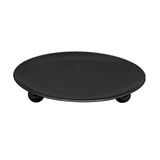 HULIANFU Iron Black Gold Plated Candle Holders Pillar Metal Plate For Wedding Party Festival Candlestick Holder Art Gift Home Decoration
