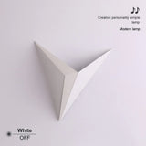 HULIANFU Modern minimalist triangle shape LED Wall Lamps  Nordic style Indoor Wall Lamps Living Room Lights 3W AC85-265V Simple Lighting