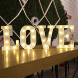 HULIANFU Luxury Alphabet Letter LED Lights Luminous Number Lamp  Battery Night Light for Home Wedding Birthday Christmas Party Decoration